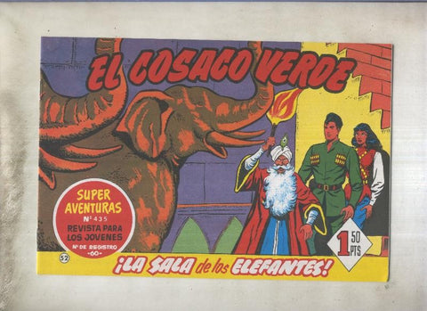 El Cosaco Verde facsimil de Ediciones B numero 052