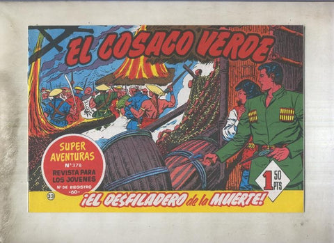 El Cosaco Verde facsimil de Ediciones B numero 033