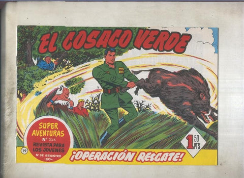 El Cosaco Verde facsimil de Ediciones B numero 019
