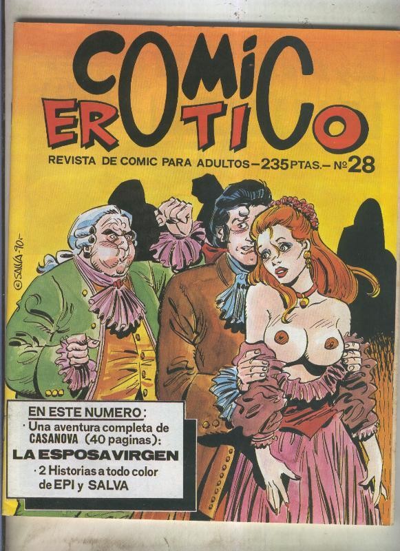 Comic Erotico numero 28: Casanova: La esposa virgen (40 paginas)