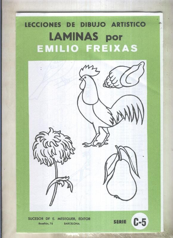 Lecciones de dibujo artistico serie numero C-05: Temas varios por Emilio Freixas