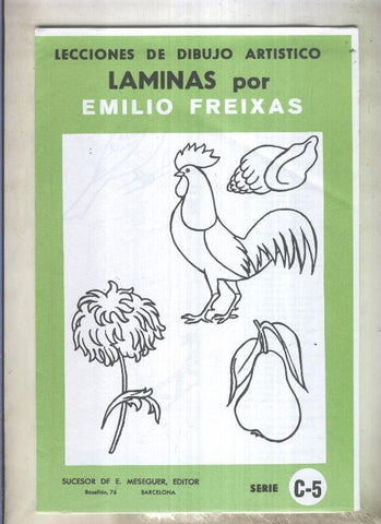 Lecciones de dibujo artistico serie numero C-05: Temas varios por Emilio Freixas