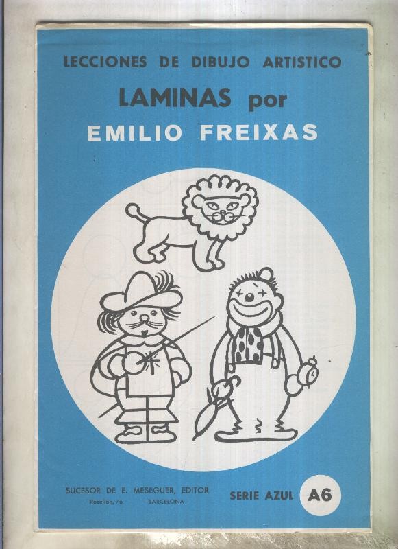 Lecciones de dibujo artistico serie numero A-06: Muñecos por Emilio Freixas