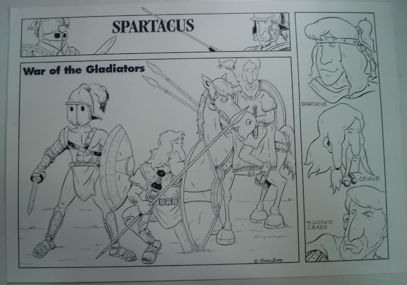 Lamina Spartacus de Manuel Santos pagina propaganda