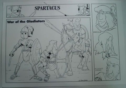 Lamina Spartacus de Manuel Santos pagina propaganda
