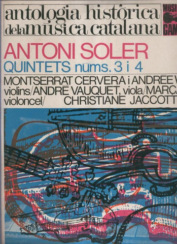 LP: ANTONI SOLER Quintets 3 i 4