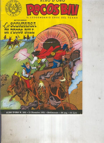 Pecos Bill numero 292 La scomparsa di Pecos Bill