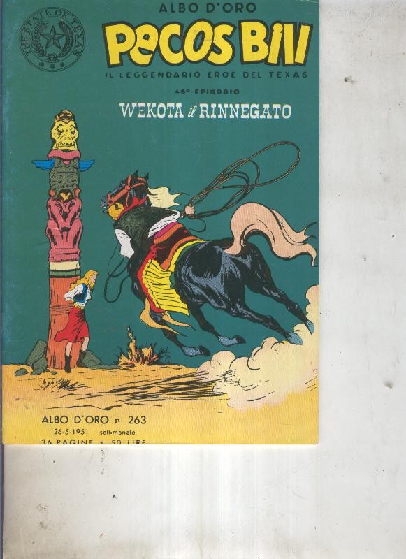 Pecos Bill numero 263 Wekota il rinnegato