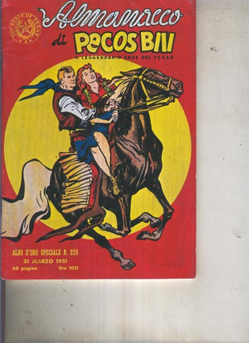 Pecos Bill numero 255 Almanacco di Peccos Bill