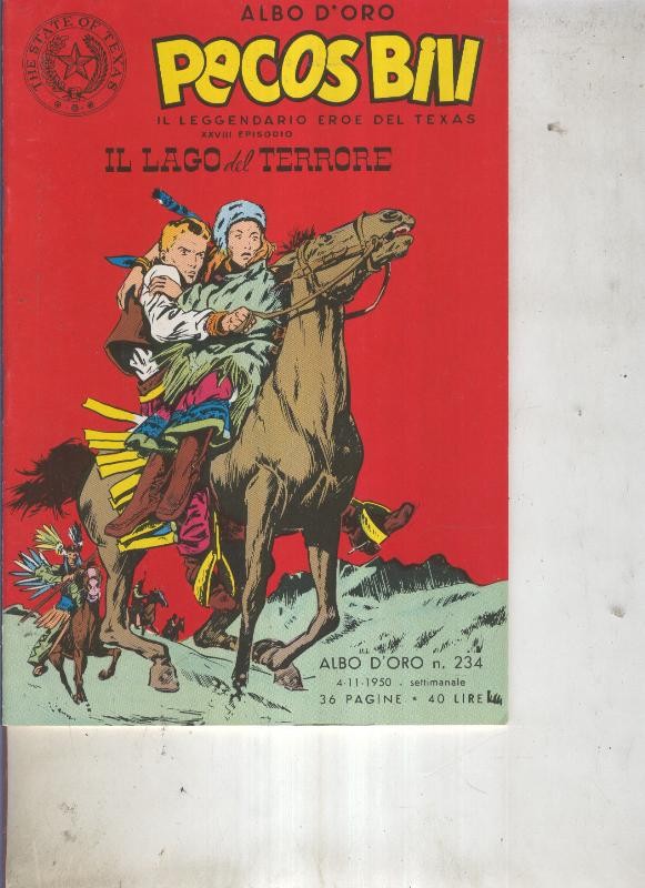 Pecos Bill numero 234 Il lago del terrore