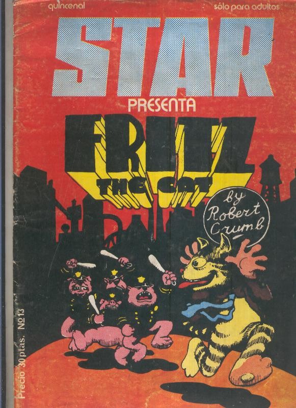 Revista Star numero 13: Fritz the Cat (el gato Friz) 