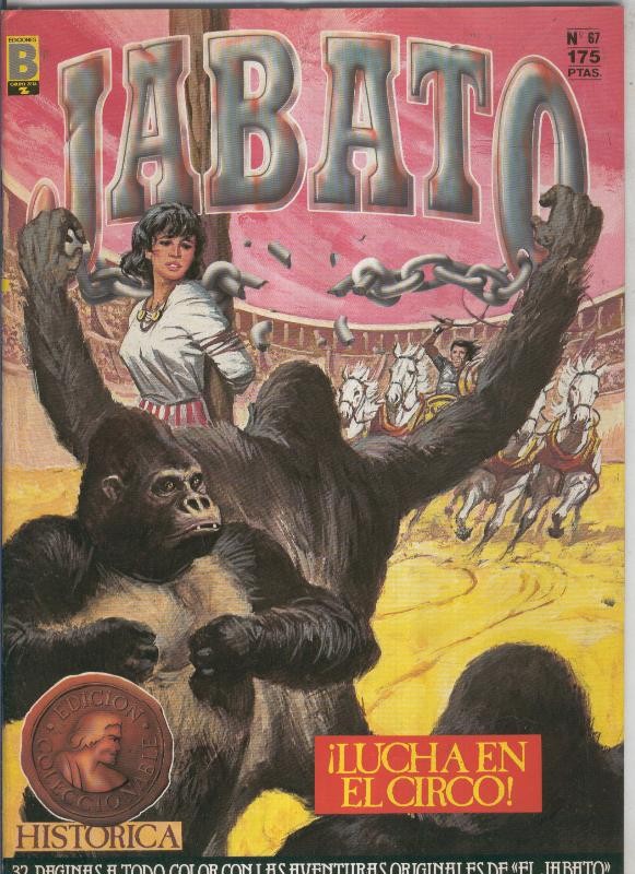 Jabato color primera edicion numero 067:Lucha en el circo