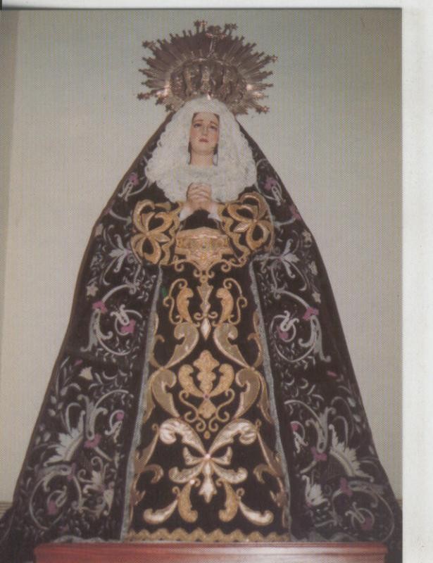 Postal 008737: Virgen Ntra Sra de los Dolores, parroquia del Sta Maria del pino en Las Palmas