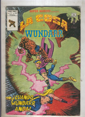 SUPER HEROES numero 122: LA COSA (1 contraportada)
