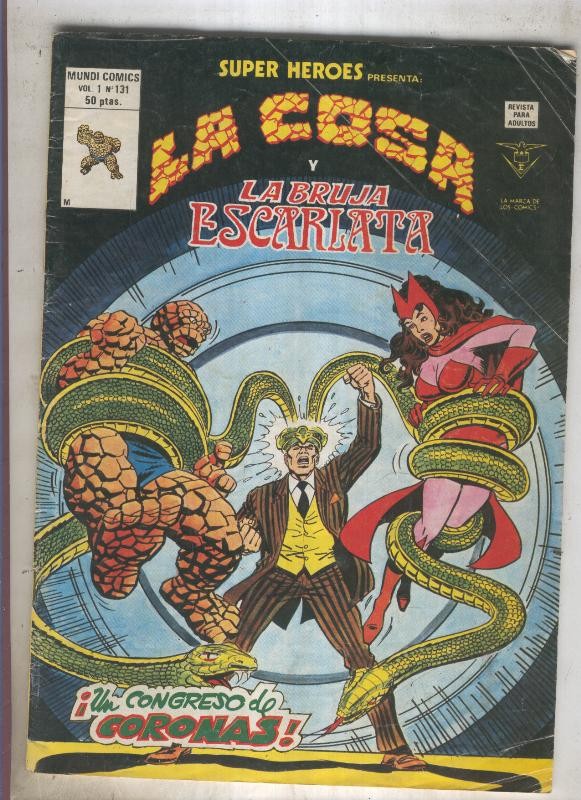 SUPER HEROES numero 131: LA COSA (5 contraportada)