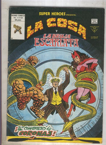 SUPER HEROES numero 131: LA COSA (4 contraportada)