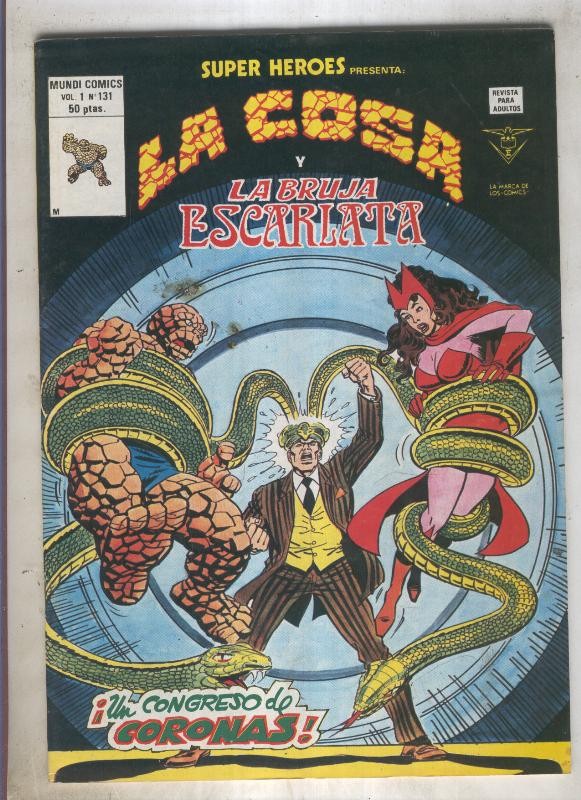SUPER HEROES numero 131: LA COSA (2 contraportada)
