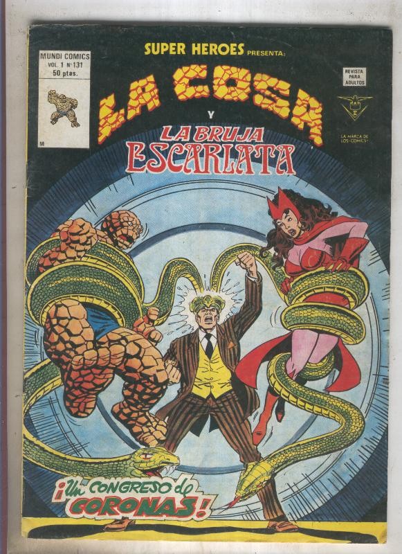 SUPER HEROES numero 131: LA COSA (1 contraportada)