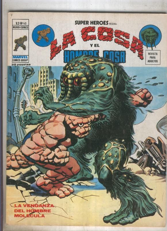 SUPER HEROES numero 040: LA COSA (2 contraportada)