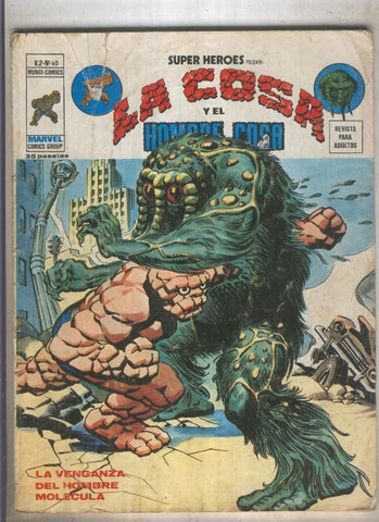 SUPER HEROES numero 040: LA COSA (1 contraportada)