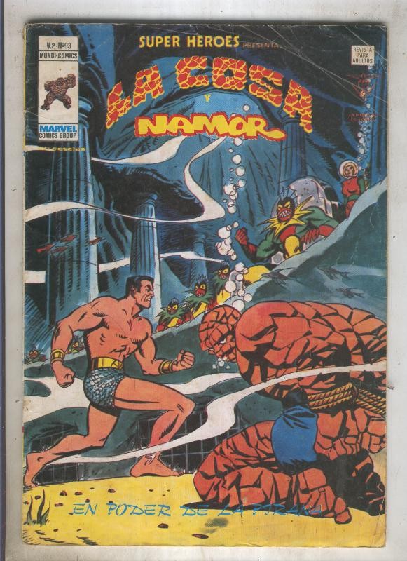 SUPER HEROES numero 093: LA COSA (1 contraportada)
