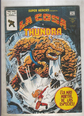 SUPER HEROES numero 121: LA COSA (5 contraportada)