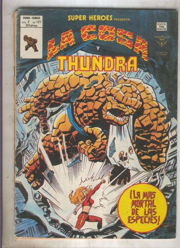 SUPER HEROES numero 121: LA COSA (3 contraportada)  cubierta suelta