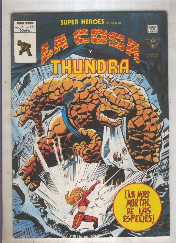 SUPER HEROES numero 121: LA COSA (2 contraportada)