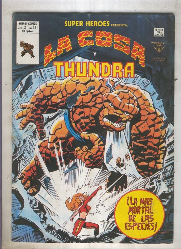 SUPER HEROES numero 121: LA COSA (1 contraportada)