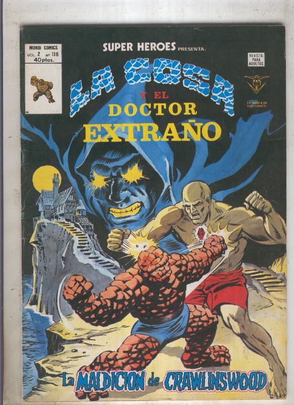 SUPER HEROES numero 116: LA COSA (1 contraportada)