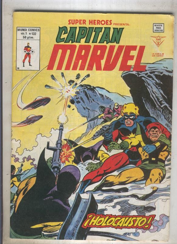 SUPER HEROES numero 132: CAPITAN MARVEL (1contraportada)