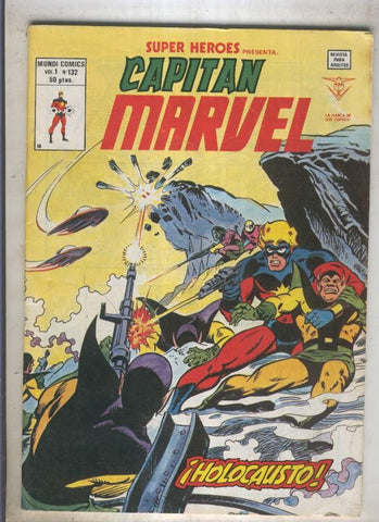 SUPER HEROES numero 132: CAPITAN MARVEL (1contraportada)