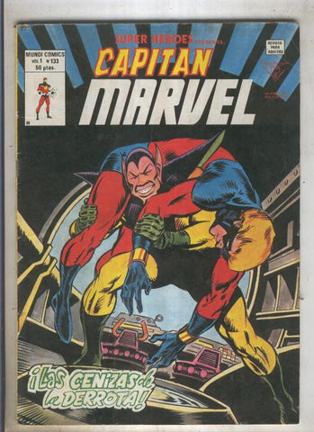 SUPER HEROES numero 133: CAPITAN MARVEL (2contraportada)