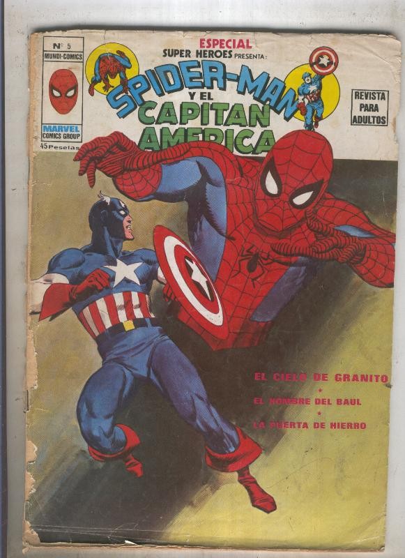 SPECIAL SUPER HEROES numero 05: SPIDERMAN (2contraportada)