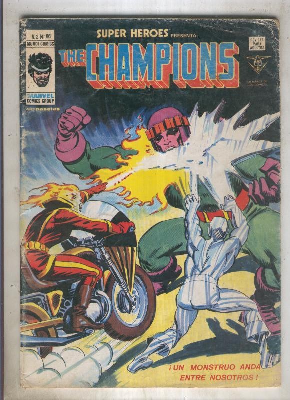 SUPER HEROES numero 096: THE CHAMPIONS (1contraportada)