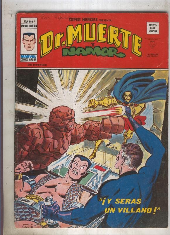 SUPER HEROES numero 067: DR MUERTE (2contraportada)