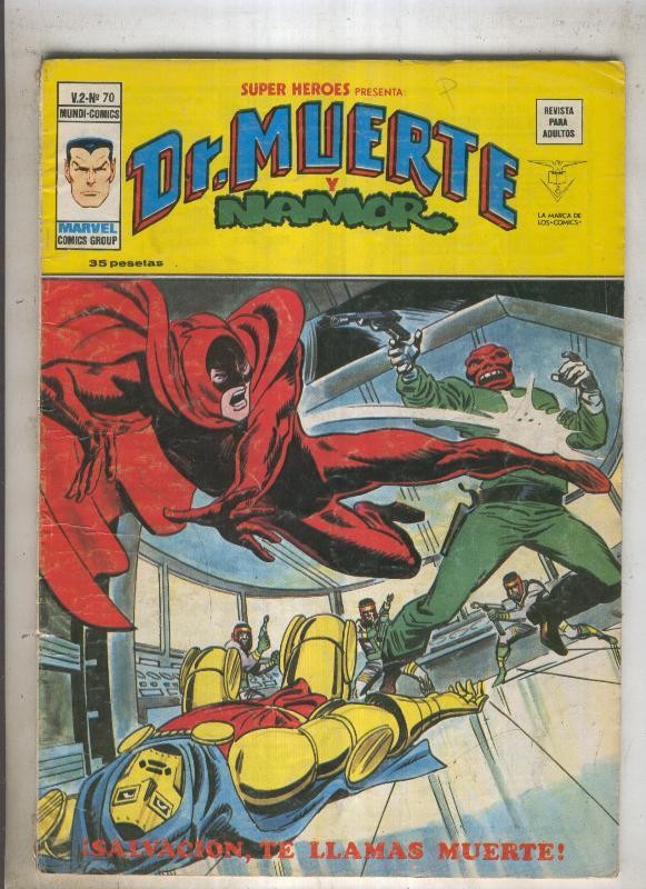 SUPER HEROES numero 070: DR MUERTE (2contraportada) 