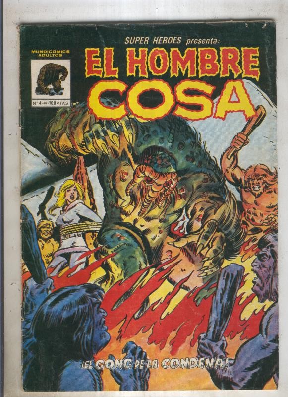 SUPER HEROES numero 004: EL HOMBRE COSA (2contraportada)