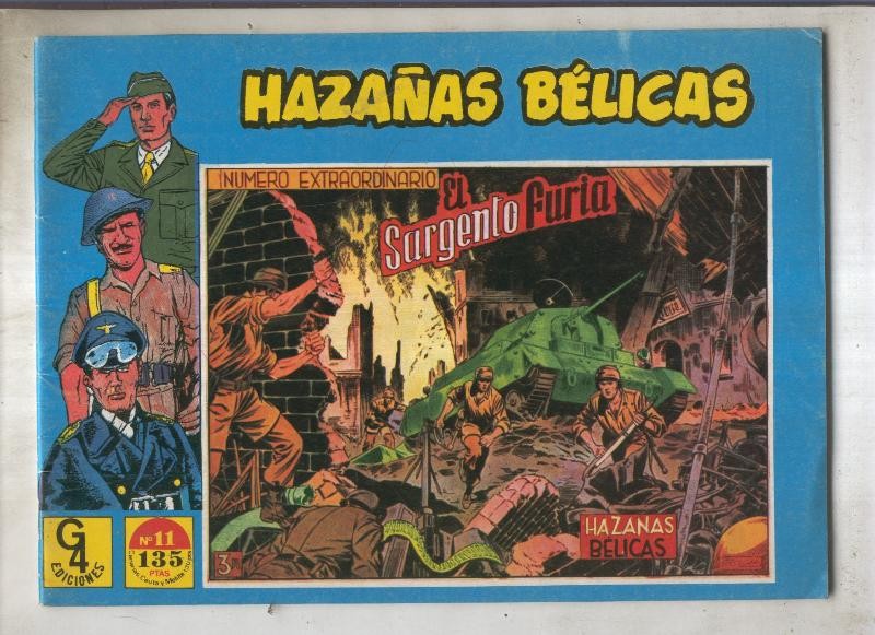 Hazañas belicas numero 11 (numerado 01 en contraportada)