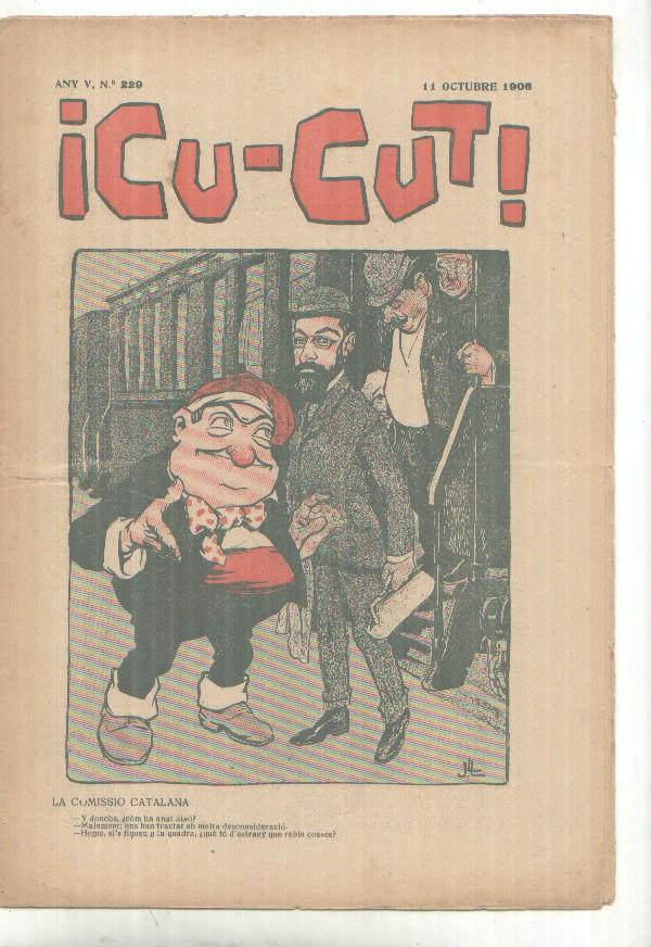 Cu-Cut numero 229 del 11.10.1906 (numerado 1 en trasera)