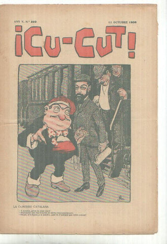 Cu-Cut numero 229 del 11.10.1906 (numerado 1 en trasera)