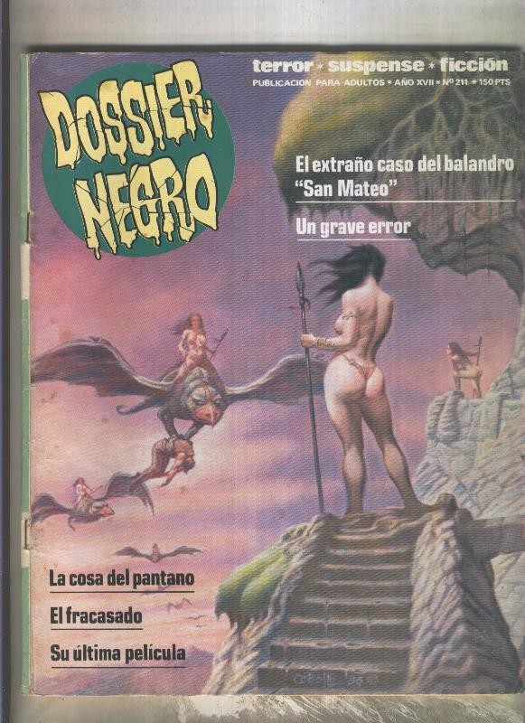 Dossier Negro numero 211 (numerado 4 en trasera)