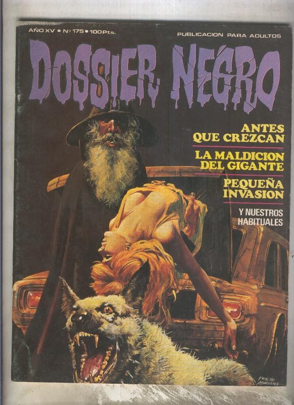 Dossier Negro numero 175 (numerado 3 en trasera)