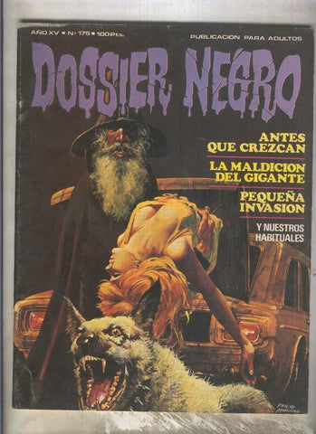 Dossier Negro numero 175 (numerado 3 en trasera)