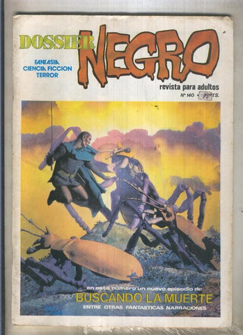 Dossier Negro numero 140 (numerado 3 en trasera)