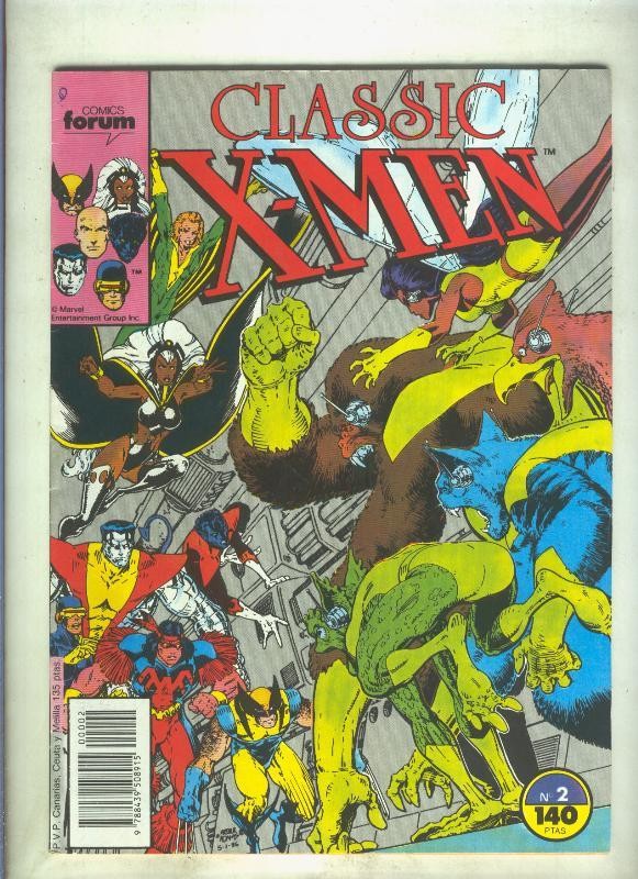 Classic X Men volumen 1 numero 02: Plan juicio final (numerado 1 en trasera)