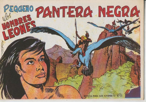 Pequeño Pantera Negra, facsimil numero 127: Los hombres leones
