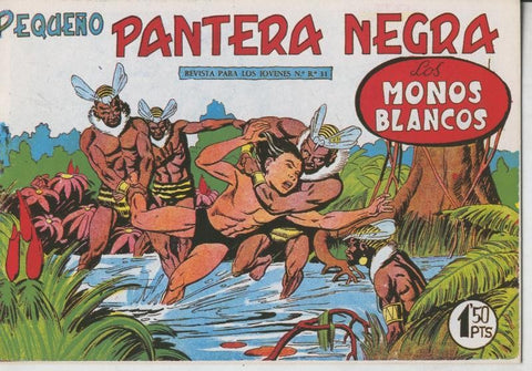 Pequeño Pantera Negra, facsimil numero 131: Los monos blancos