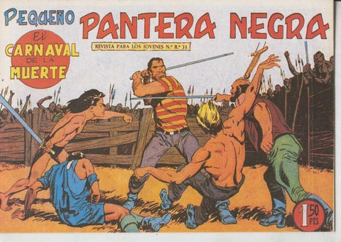 Pequeño Pantera Negra, facsimil numero 140: El carnaval de la muerte