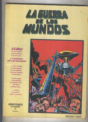 Mundicomics clasicos numero 02: La guerra de los mundos (numerado 3 en interior cubierta)